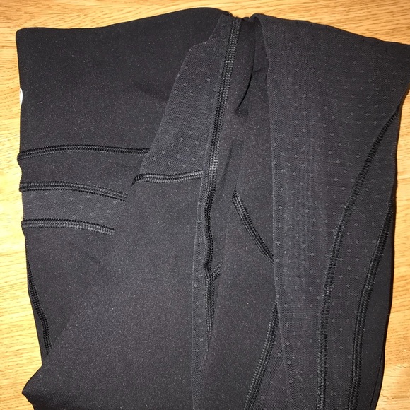 lululemon athletica Pants - Lululemon 7/8 length black mesh leggings